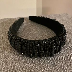 NWOT. Zara Black Beaded Headband